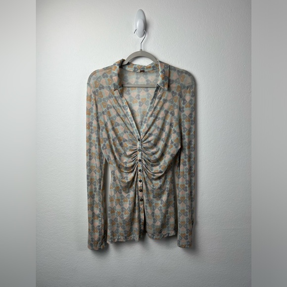 Free People Tops - Free People Shirtee Sheer Heart Top